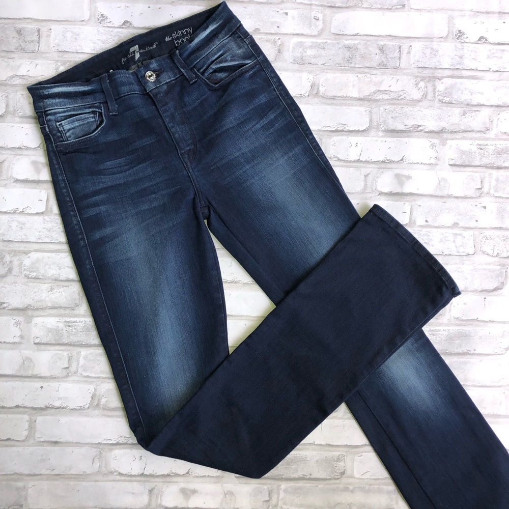 7 For all Mankind the skinny bootcut jeans long